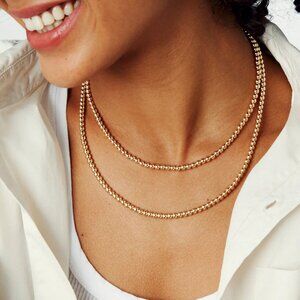 Roxanne Assoulin Gold Baby Bead Necklace 16"